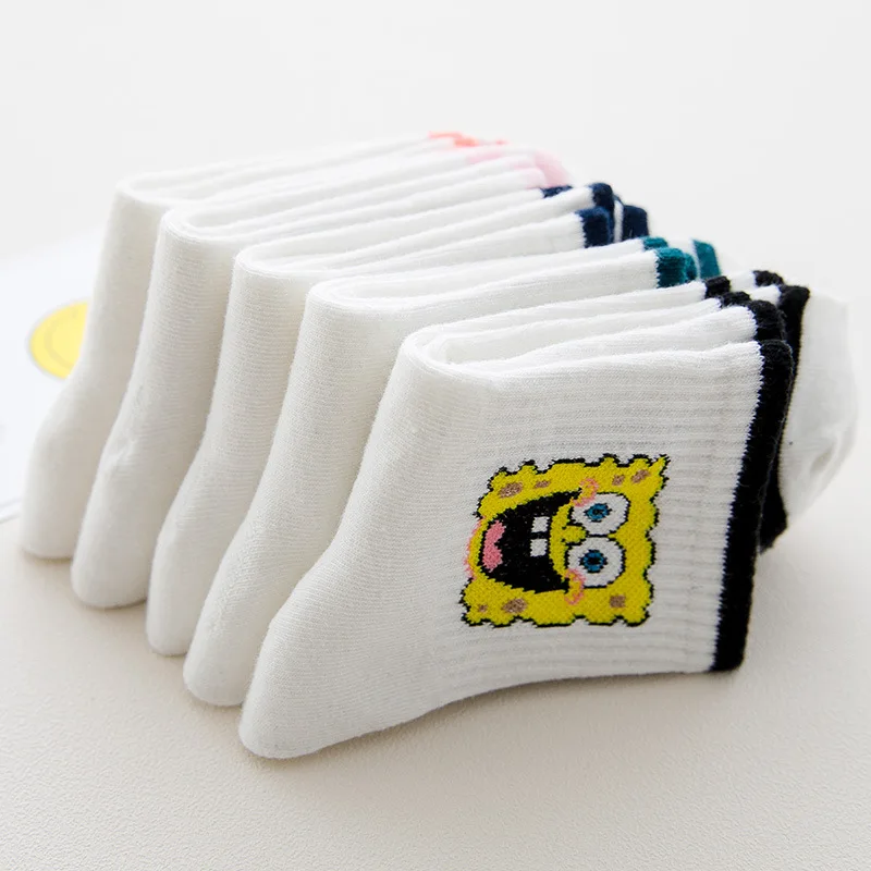 Модная одежда с героями мультфильма Милые короткие носки женские Харадзюку