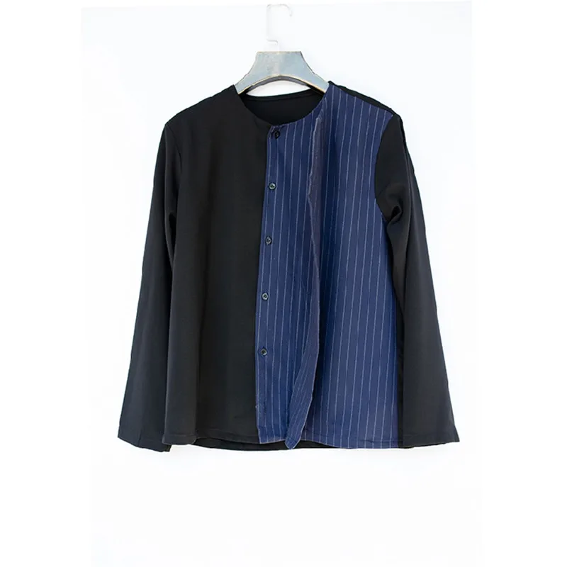 Оригинальная Мужская рубашка M-6XL! Мужские куртки с черными складками большого