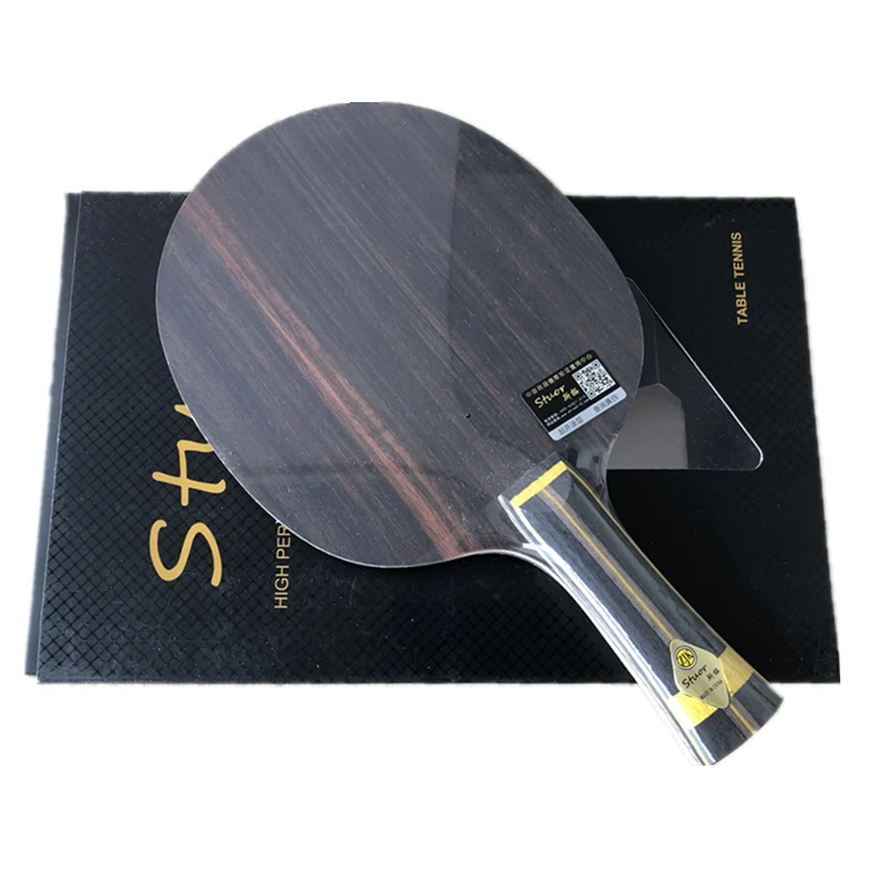 long handle Stuor 19 новые черные золотые провинции(Ebony Innerforce ALC, OFF+) лезвие для настольного тенниса ракетка для Пинг-Понга Летучая Мышь - Цвет: long handle