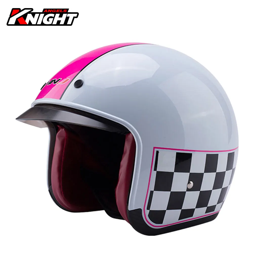 Мотоциклетный шлем с открытым лицом для мужчин на 4 сезона Cascos Para Moto классический