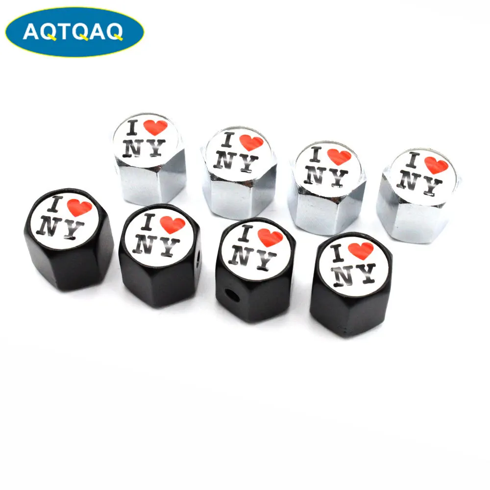 5 шт./компл. автомобильный стиль цинковый сплав Противоугонный I Love New York NY клапан