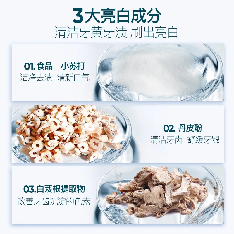 

BAIMISS Baking soda press toothpaste fresh breath, bad breath, moth proof and mint flavor wholesale