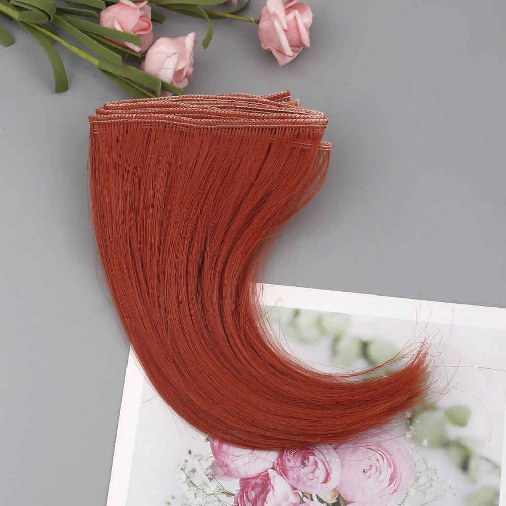 

15*100CM DIY BJD Doll Wig Tress For Dolls High-Temperature Fiber Big Roll Big Buckle Wig Hair For 1/3 1/4 BJD Doll Accessories