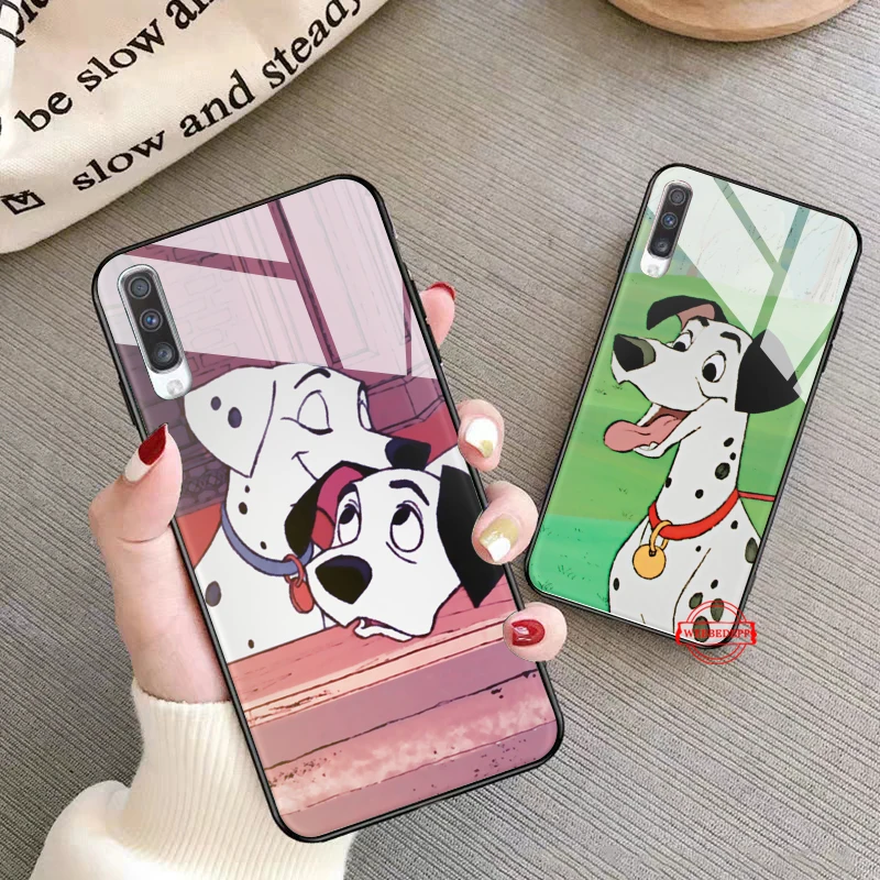 

Dalmatian cartoon Glass Case for Samsung S7 Edge S8 S9 S10 Plus A10 A20 A30 A40 A50 A60 A70 Note 8 9 10