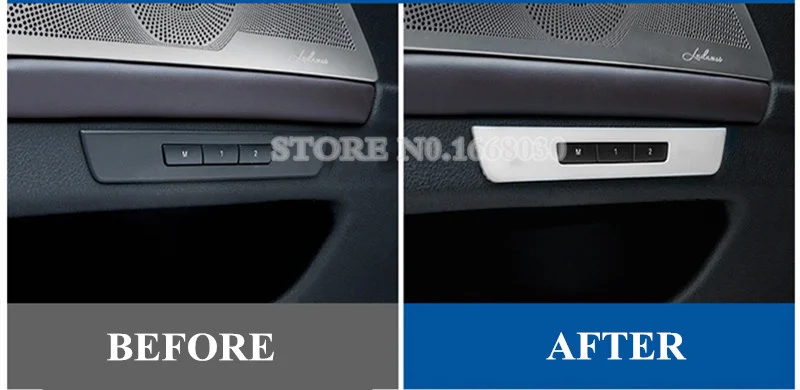 1 шт. декоративная накладка на кнопки памяти для интерьера автомобиля BMW 5 Series F10 F11