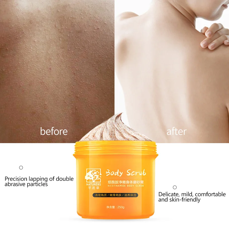 WXE никотинамид Body скраб-крем естественное тело обладает отшелушивающим эффектом