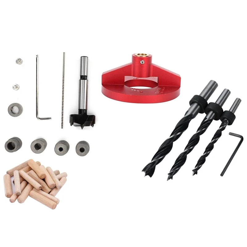 

35Mm Hinge Drilling Positioning Fixture Vertical Drilling Positioner Suitable for Diy Woodworking Tools with Round Wood