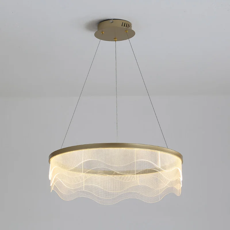 Современный круглый золотой люстра светильник ing светодиодный подвесной для