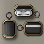 Противоударный чехол для Airpods Pro, мягкий чехол из ТПУ и поликарбоната с защитой от падения для Apple Air pods Pro 2 3, чехол для беспроводных наушников с брелоком