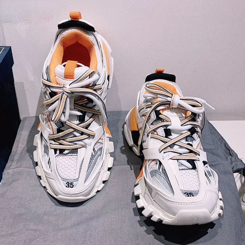 

Оригинальные кроссовки с логотипом, женские кроссовки для тренировок, дизайнерская массивная спортивная обувь на платформе, модная обувь, ...