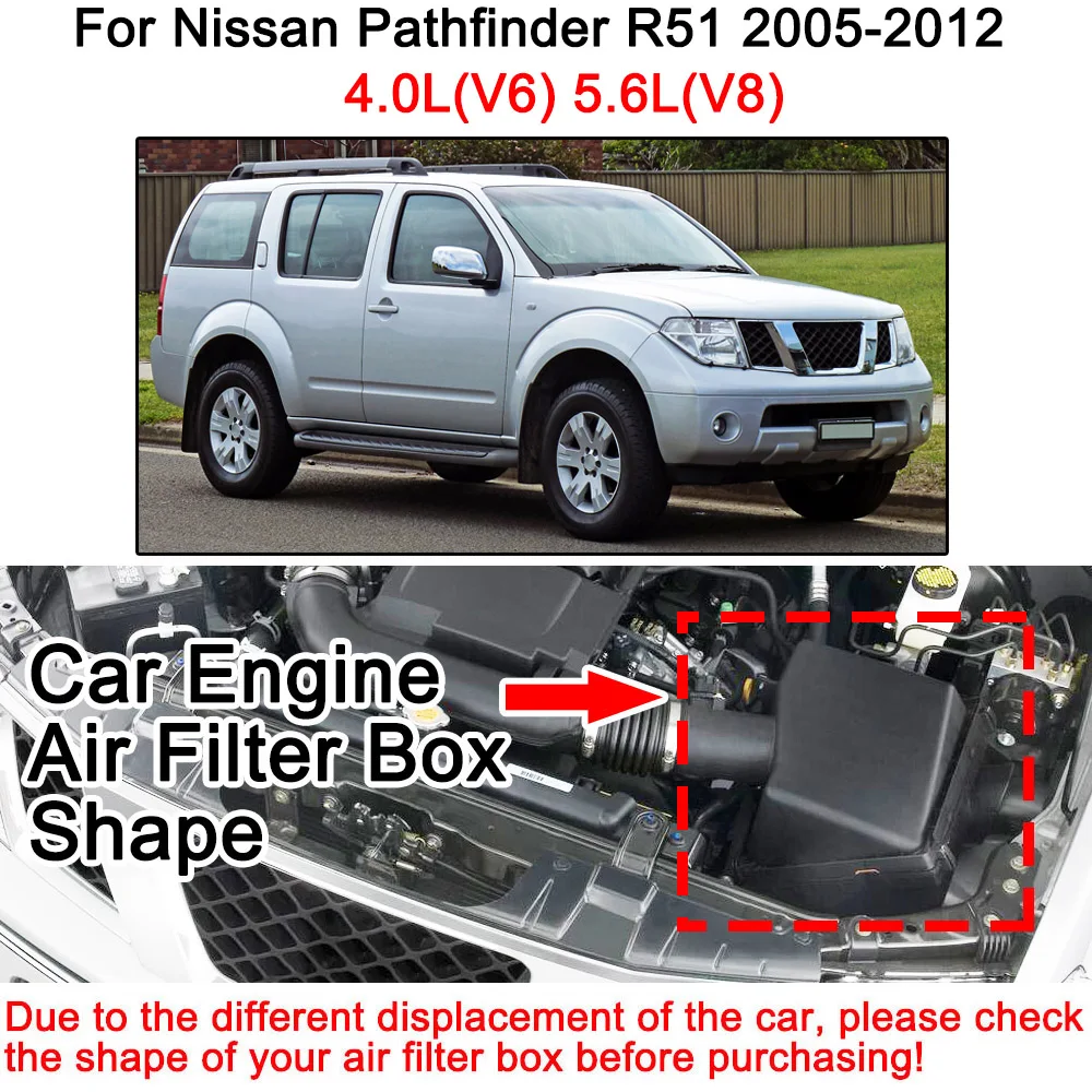 Воздушный фильтр 16546 7S000 для Nissan Pathfinder R51 2005 2006 2007 2008 2009 2010 2011 2012 4.0L 5.6L V6 V8