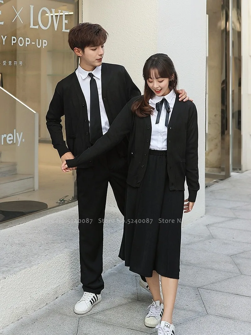 Женский и мужской костюм для косплея вечерние костюмы со свитером жилетом