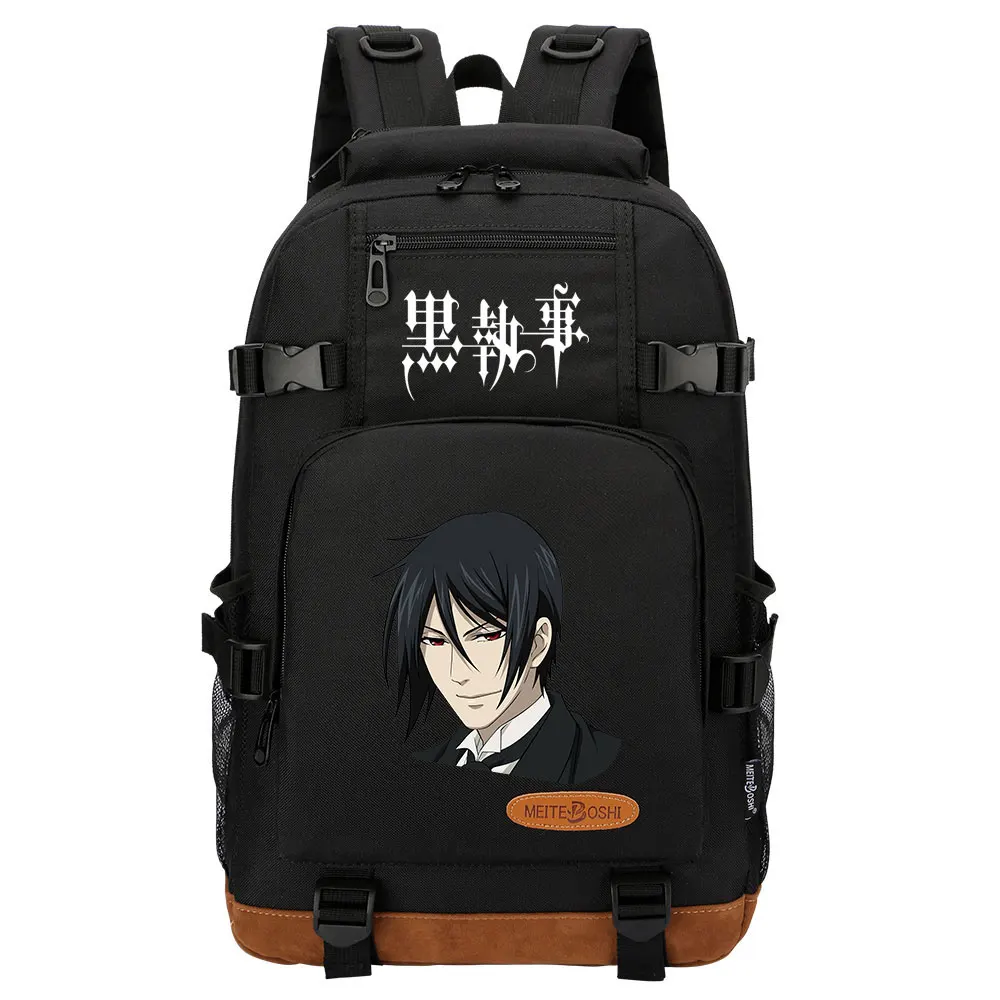 

New Kawaii Anime Black Butler Boys Girls Kids School Book Bags Women Bagpack Teenagers Canvas Men Laptop Travel Backpack