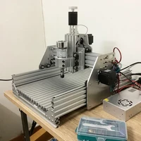 diy mini cnc 3020 2in1 laser router 5500mw laser head 300w spindle 3 axis usb interface er11 collect for wood marking engraving