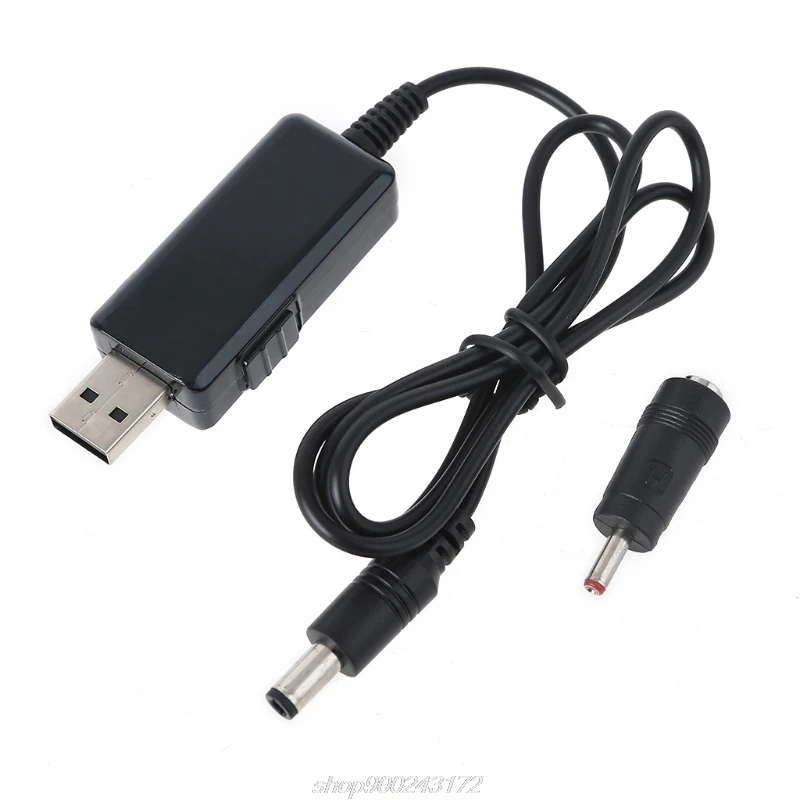 USB повышающий преобразователь постоянного тока от 5 В до 9 в 12 Кабельный разъем 5x2 1