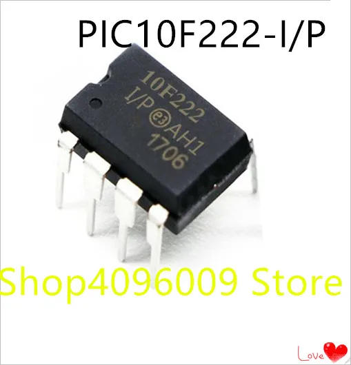 Новинка 10 шт./лот PIC10F222 I/P DIP 8|Аксессуары для батарей и ЗУ| |