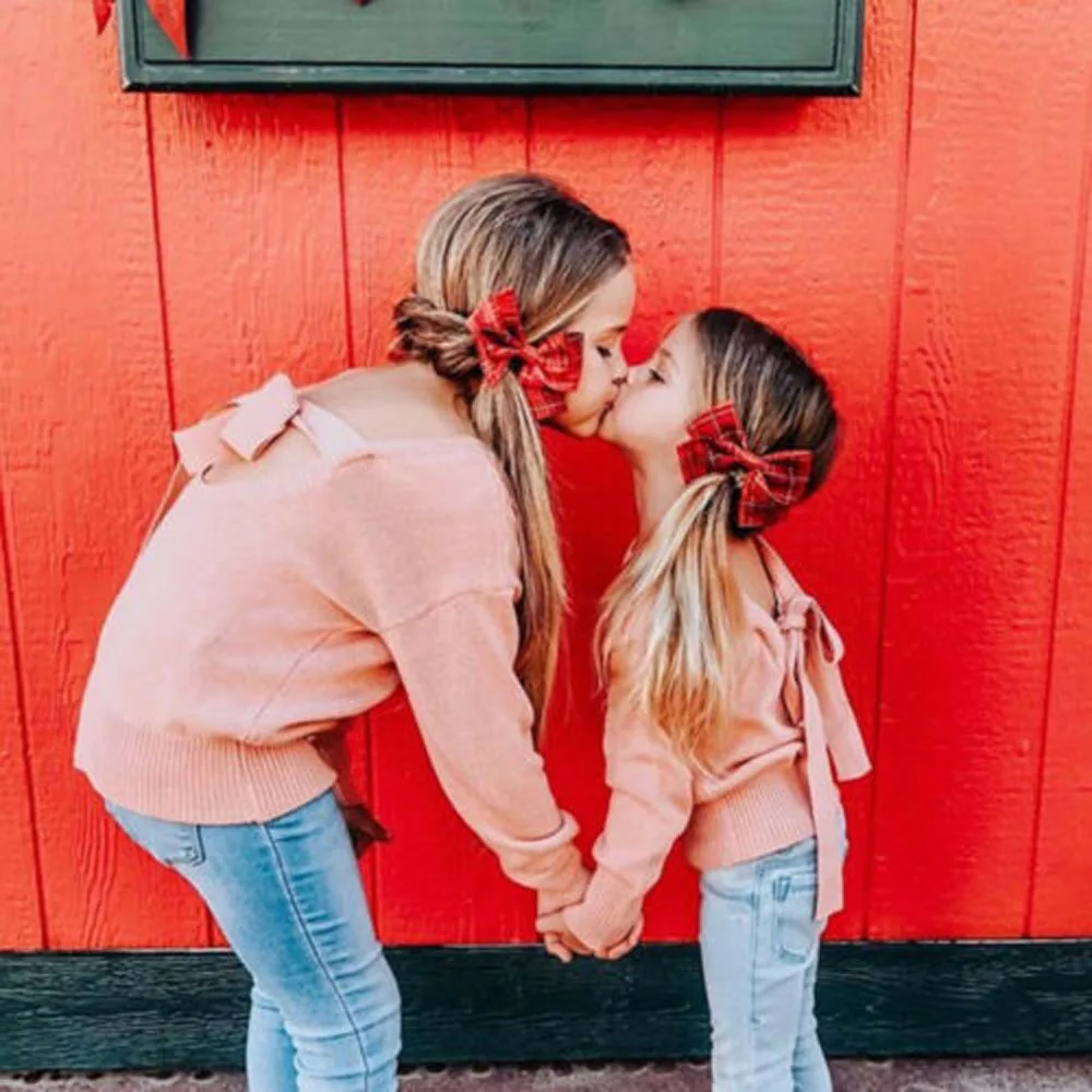 Новое поступление одинаковые наряды для мамы и девочек одежда дочки Зимний