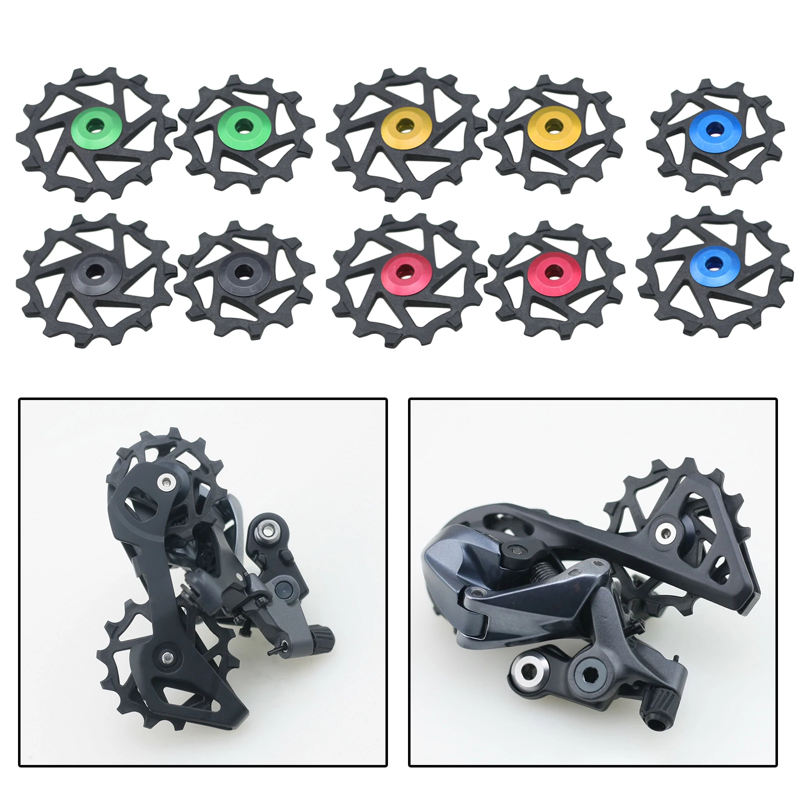 

1 Pair 12T 14T bike Ceramic Rear Derailleur Pulley Jockey For XX1 X01 Bike Upgrade MTB Mountain Road Bicycles Replace Parts
