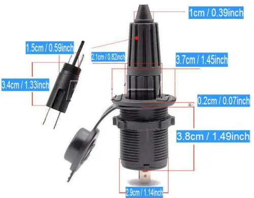 Электрическая вилка для холодильника 4x4 трейлер фургон лодка Tinnie 12 В 24 |