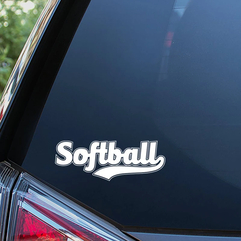 Black/Sliver Softball Vinyl Car Sticker Decals For Auto Detailing Funny Products Cars Styling Motorcycle S340 | Автомобили и