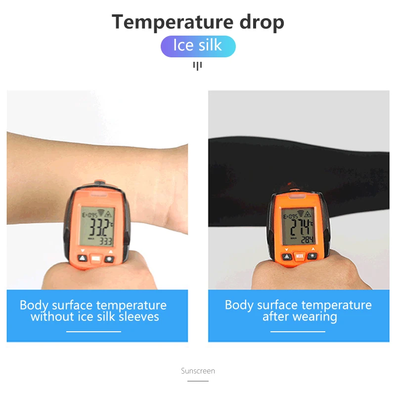 Налокотники из ледяной ткани защита от УФ излучения для бега езды на велосипеде
