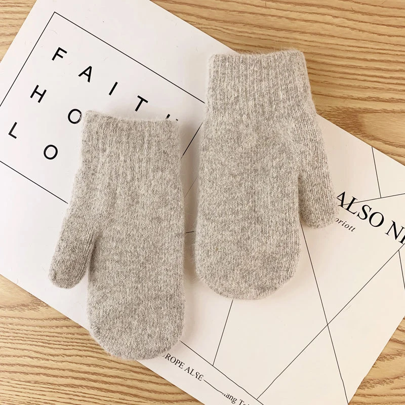 

New Winter Warm Gloves Women's Simple Fashion Atmosphere Five-finger Gloves Windproof and Warm Winter Essential Items