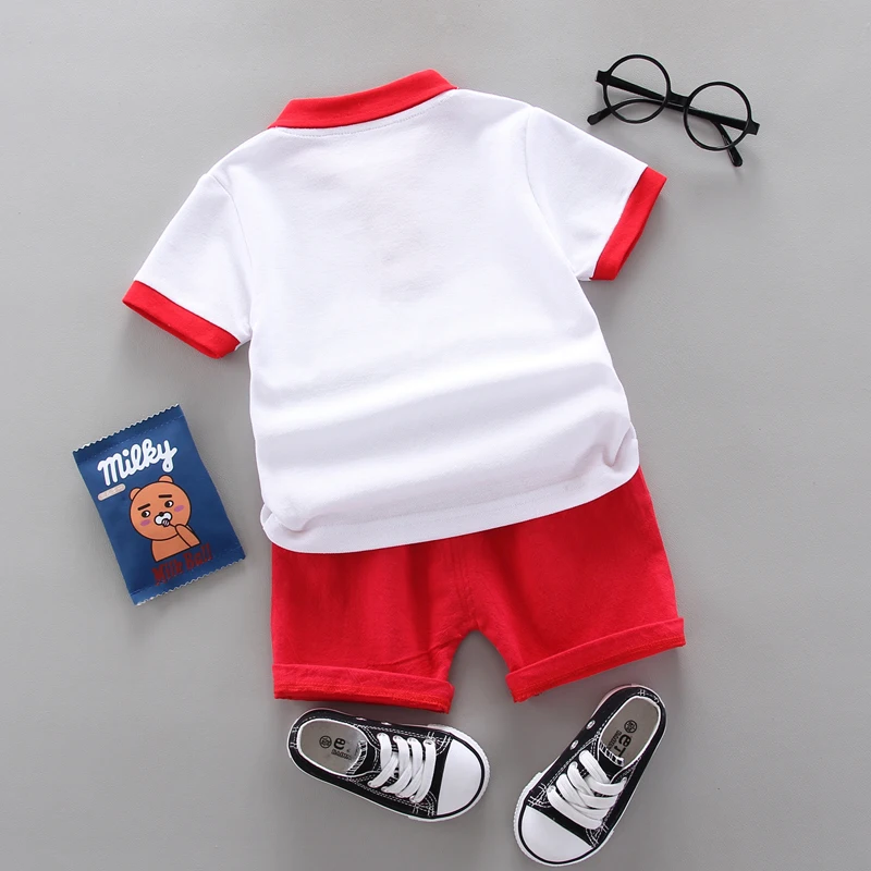 DIIMUU детские летние комплекты одежды для мальчиков футболка + брюки хлопковые