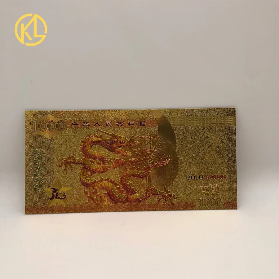 gold Dragon 10 шт./лот, Высококачественная Золотая цветная Золотая банкнота Зимбабве, одна триллионная Банкнота с сертификатом для хорошей продажи - Цвет: gold Dragon