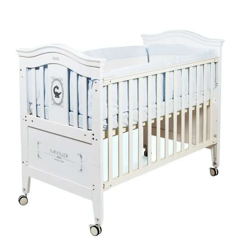 0-14 years pine crib newborn multifunctional mobile bed in bed children sleeping crib