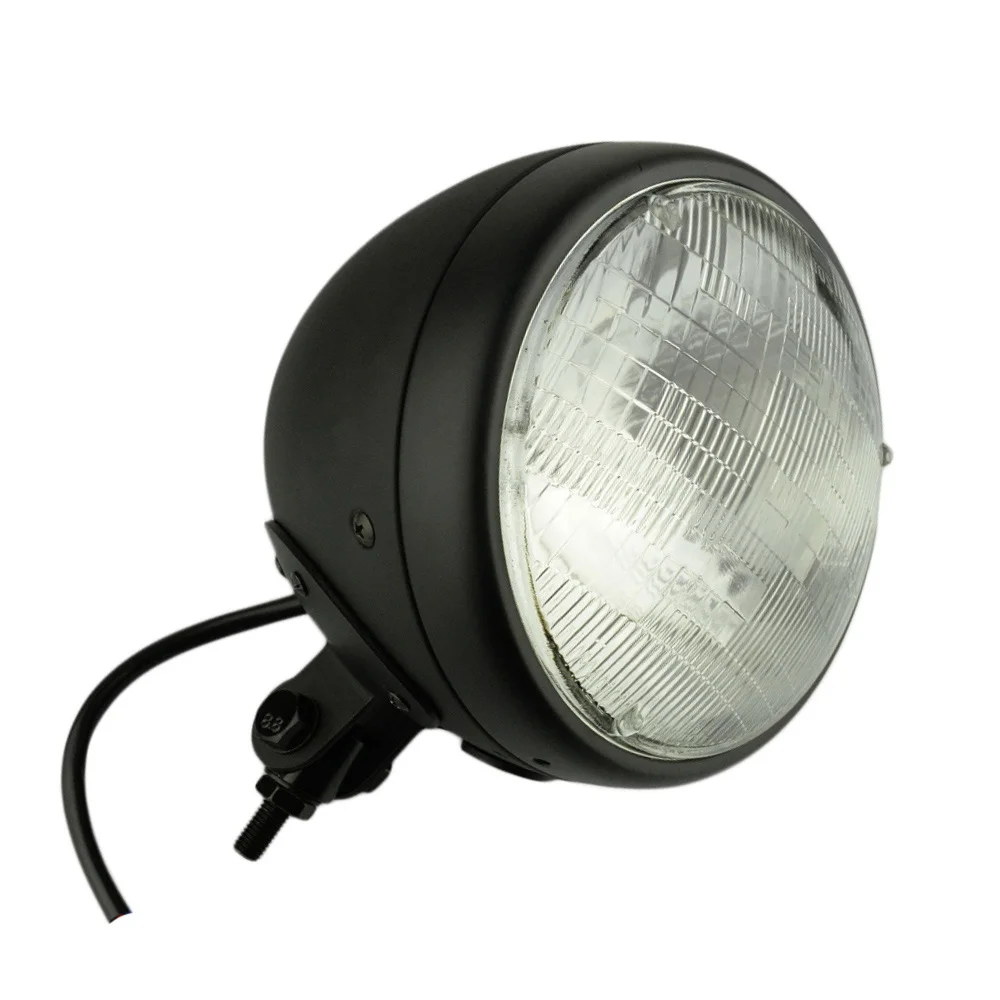 Винтажная фара с креплением снизу 7 дюймов Универсальный мотоциклетный