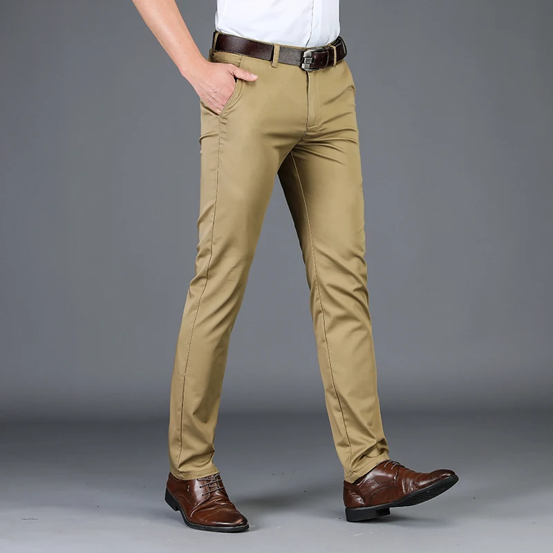 Новые мужские брюки NIGRITY высококачественные хлопковые деловые повседневные