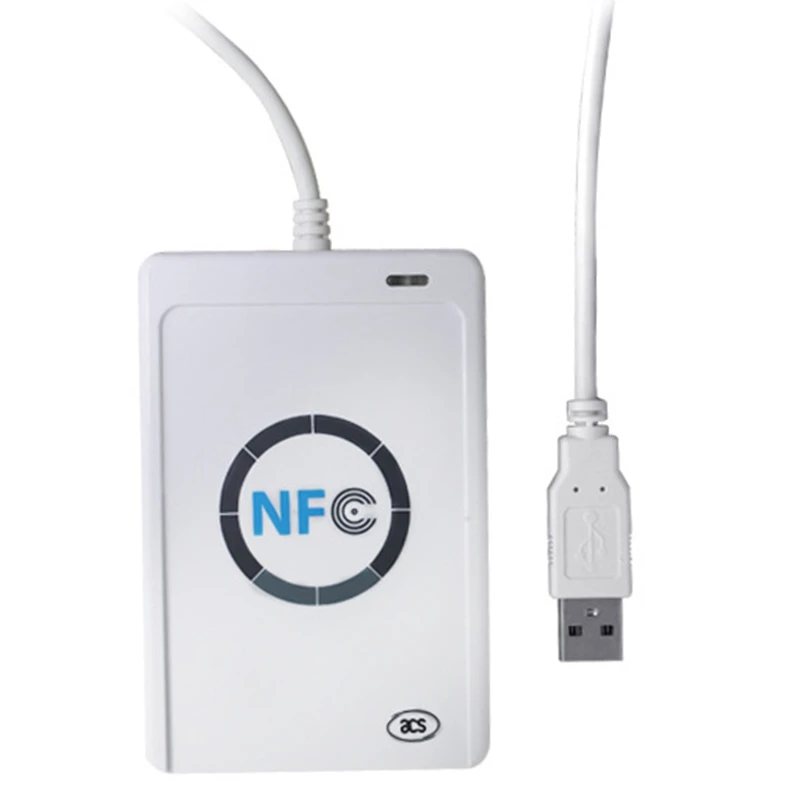 

NFC Reader USB ACR122U Contactless Smart IC Card Writer and Reader Smart RFID Copier Duplicator UID Changeable Tag Card Key Fob