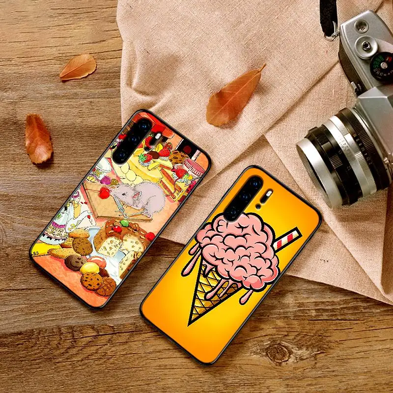 Снэк мороженое мобильный телефон оболочки для huawei honor 7C 5.99IN 7X 8X 8C NOTE 10 VIEW 20 8 9 lite 7A 9X