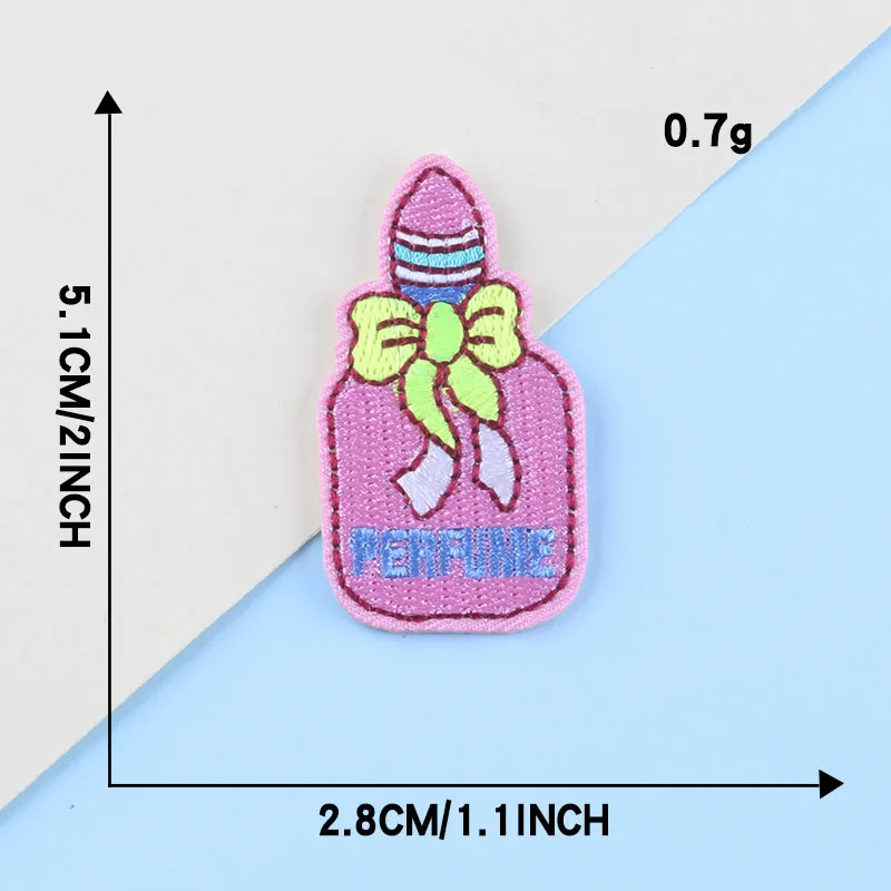 

DIY Cloth Sticker Adhesive Patch Accessories Umbrella Lipstick Badge Adhesive Patch Embroidery Iron on Patches Parches