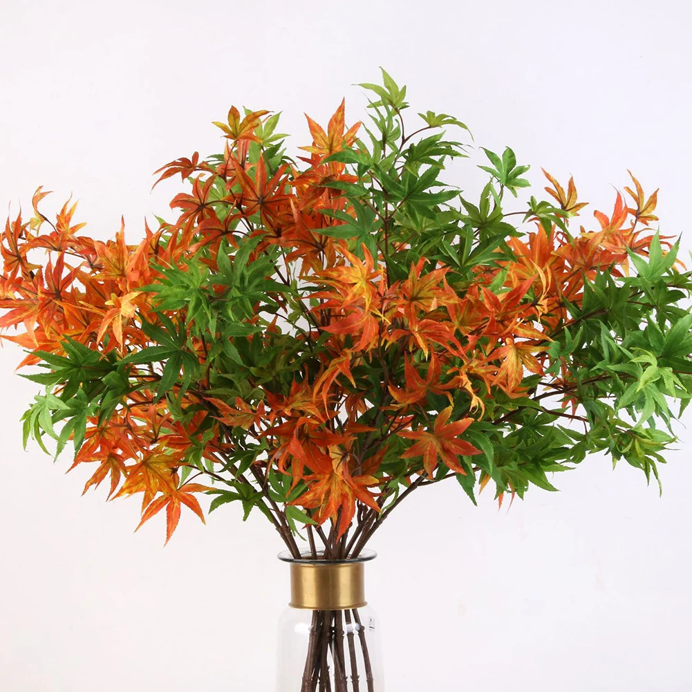 Искусственные кленовые ветки шелковые листья осеннее Моделирование растения