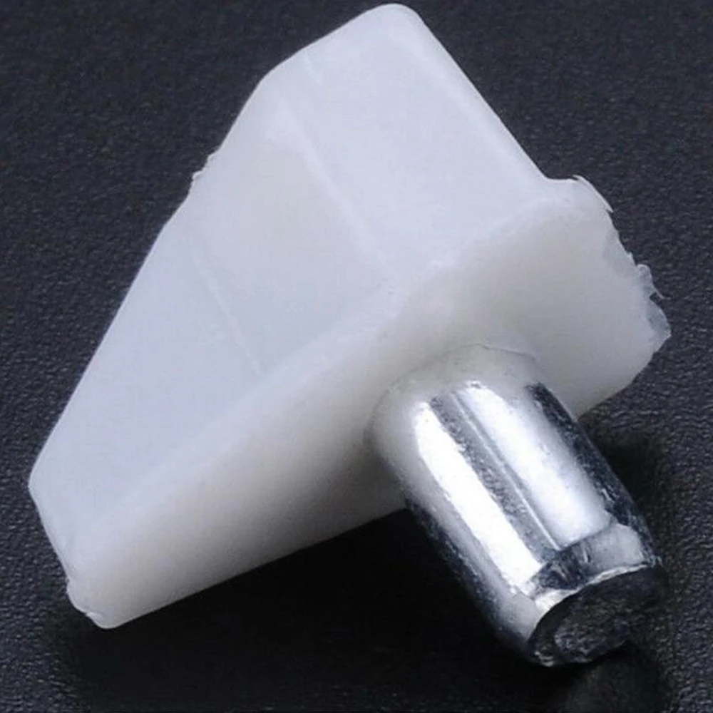 

20Pcs Shelf Studs Pegs with Metal Pin Shelves Support Seperator Fixed Cabinet Cupboard Wooden Furniture Bracket Holder