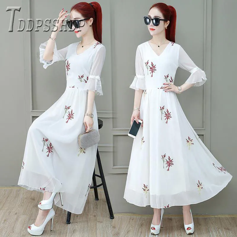 Женское шифоновое платье с расклешенными рукавами облегающие женские платья