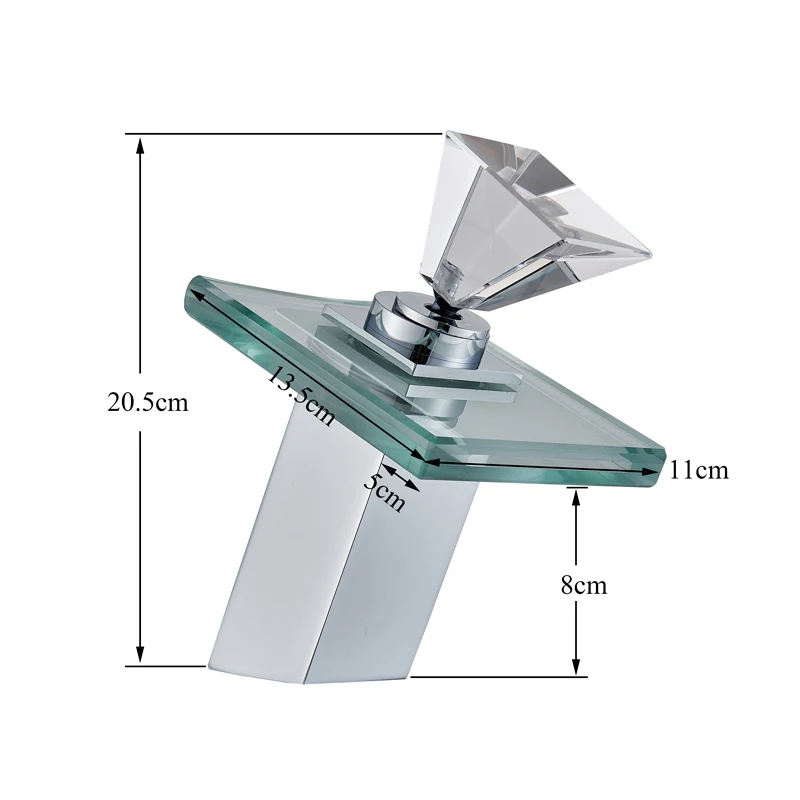 Смеситель ALENARTWATER для ванной комнаты светодиодный кран раковины крепление на