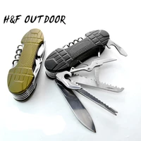 stainless steel multifunctional tool for outdoor activity with knife scissors wine opener