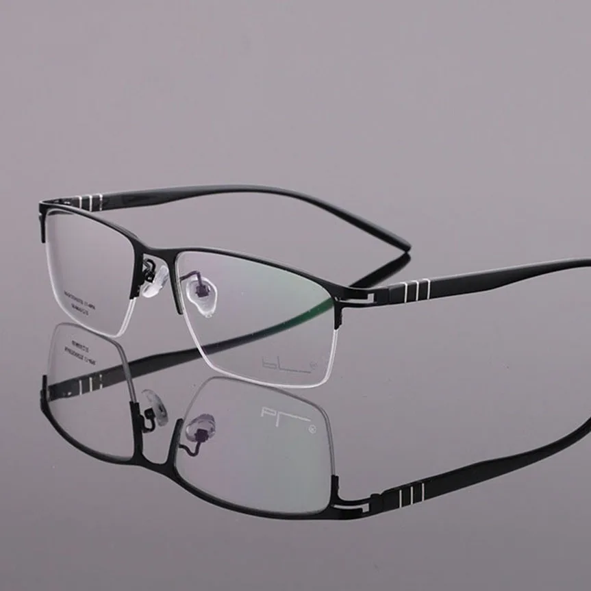 Zerosun оправа для очков мужские полуоправы очки мужчин бизнес прозрачные линзы