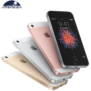 original unlocked apple iphone se 4g lte mobile phone ios touch id chip a9 dual core 2g ram 1664gb rom 4 012 0mp smartphone free global shipping