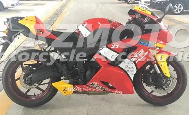 

New ABS Motorcycle Whole Fairings Kit Fit for kawasaki Ninja ZX6R 636 2007 2008 07 08 6R ZX-6R Bodywork set red white