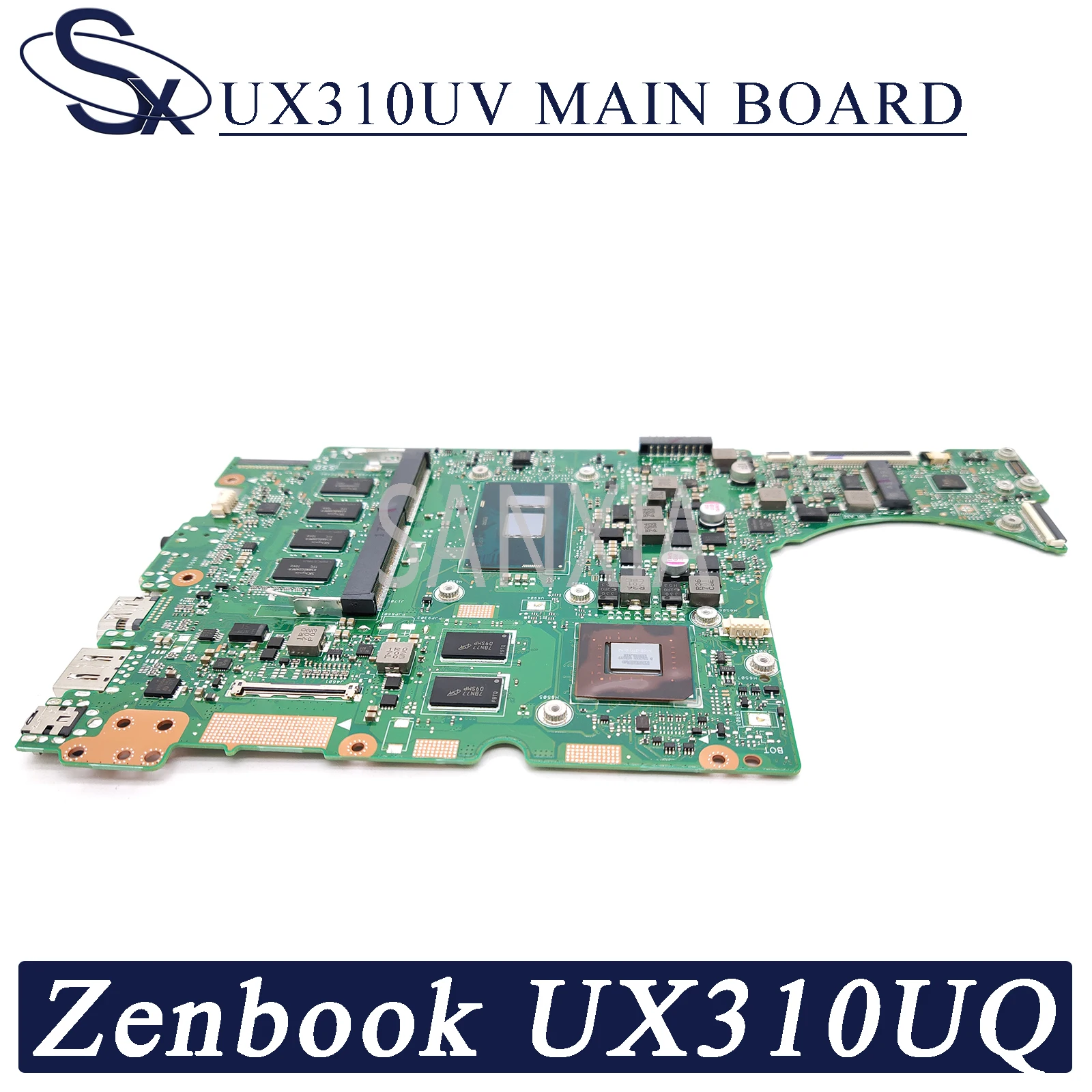 kefu ux310uv laptop motherboard for asus zenbook ux310uq ux310uqk ux310u original mainboard 8gb ram i5 6200u gt940mx 2gb free global shipping