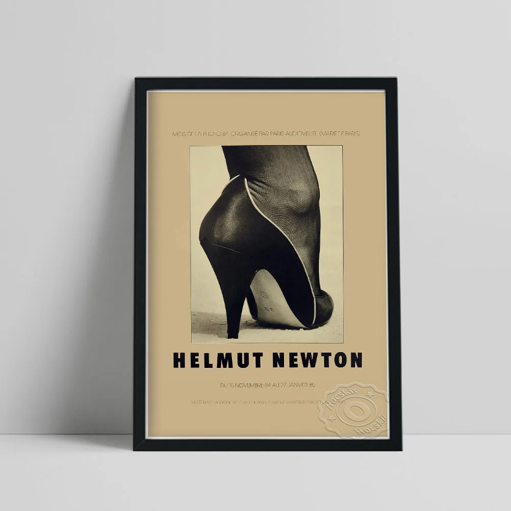 

Helmut Newton Exhibition Prints Poster, Shoe Monte Carlo 1983 Picture, Newton Vintage Wall Stickers, Big Foot Shoe Wall Painting