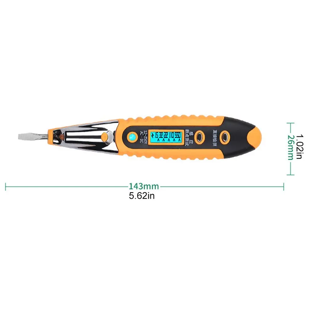 

AC Voltage Detector Non Contact Voltage Pencil Stick Socket Wall Electric Power Sensor Tester Pen LED Electrometer