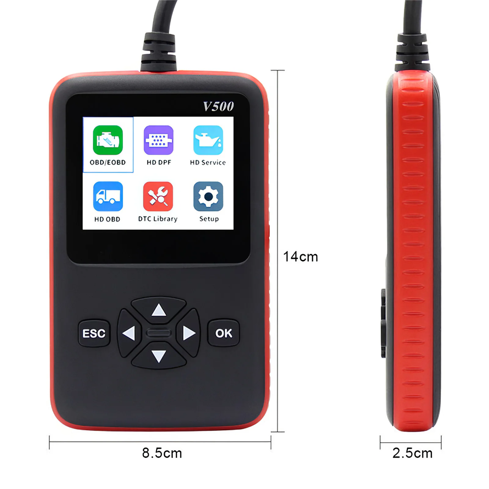 

Car Truck OBD2 Scanner Heavy Duty Truck Diagnostics Code Reader Auto Scanner Truck ABS DPF Oil Light Reset Auto Diagnostic Tool