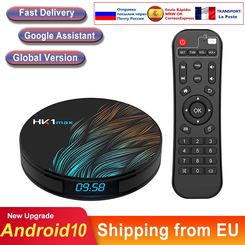 

2020 Smart tv box Android 9.0 HK1 MAX Wifi BT4.0 RK3318 Quad Core 4K 1080P Full HD hk1max Android tv Set Top Box Media Player