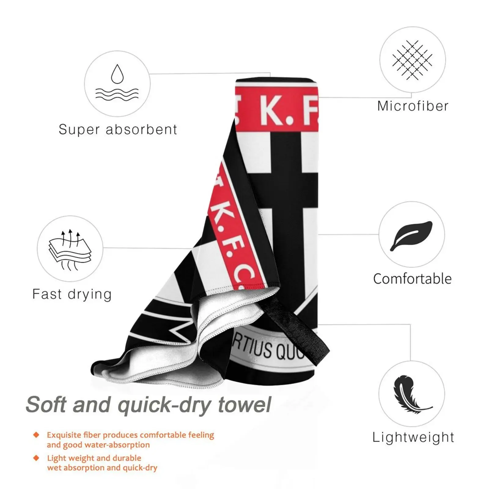 Быстросохнущее полотенце St Kilda для спортзала ванной портативное с цветами вишни