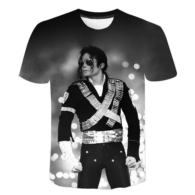 

Michael Jackson Michael Jackson T-shirt Forever Legendary Brand Men's T-shirt Couple Trend Oversized T-shirt Cute Children's Top