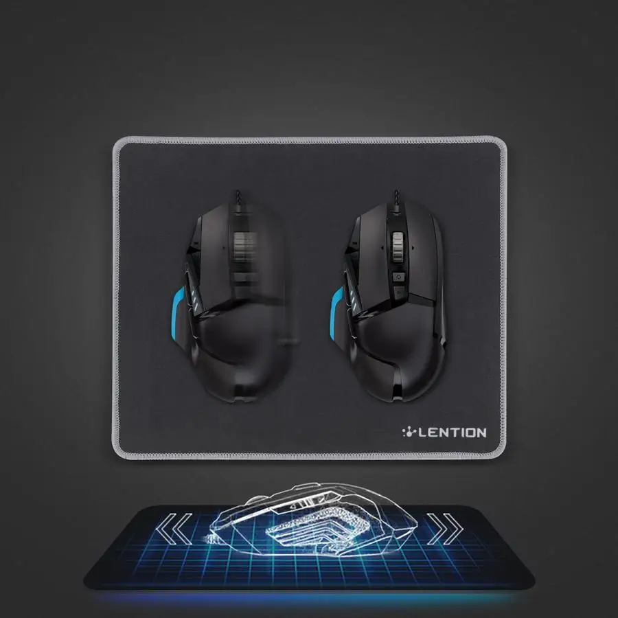 Коврик для мыши Lenion с простроченными краями высококачественный